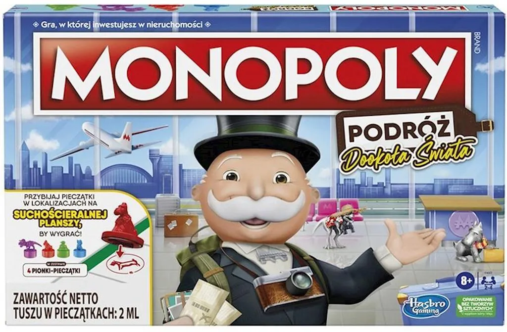 Gra planszowa Hasbro Monopoly Podróż Dookoła Świata