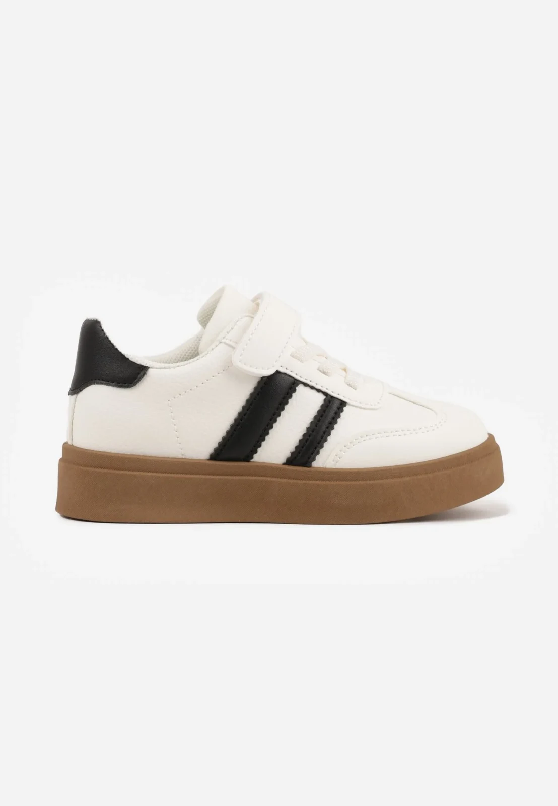 Białe Buty Sportowe Sneakersy w Stylu Kultowych Tenisówek na Rzep Lioana