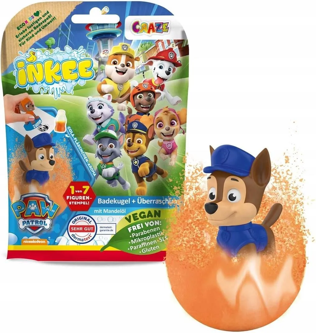 Craze Inkee Paw Patrol Kule Do Kąpieli Z Niespodzianką 3Y+ 1szt.