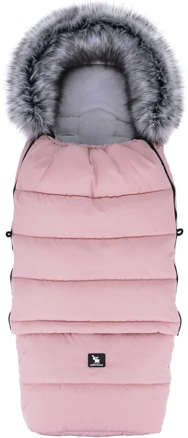 Cottonmoose Combi Yukon - Uniwersalny Śpiworek 3W1 Jesienno-Zimowy Do Wózka Różowy Powder Pink