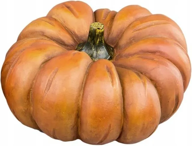 Figurka dynia ozdobna Halloween zielona z tworzywa sztucznego 10 cm (7340082339500)