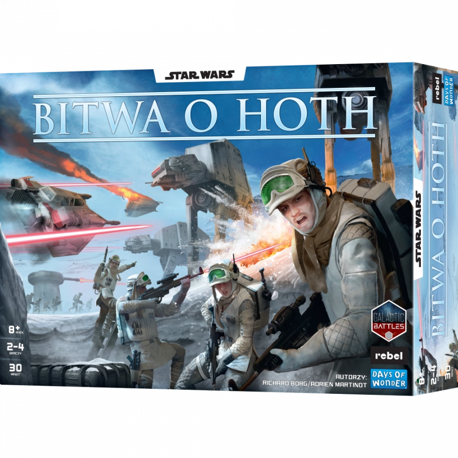 Star Wars Bitwa o Hoth — pudełko polskiego wydania z oznaczeniem 2–4 graczy