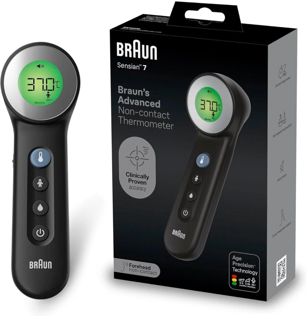 BRAUN BNT400  Termometr bezdotykowy
