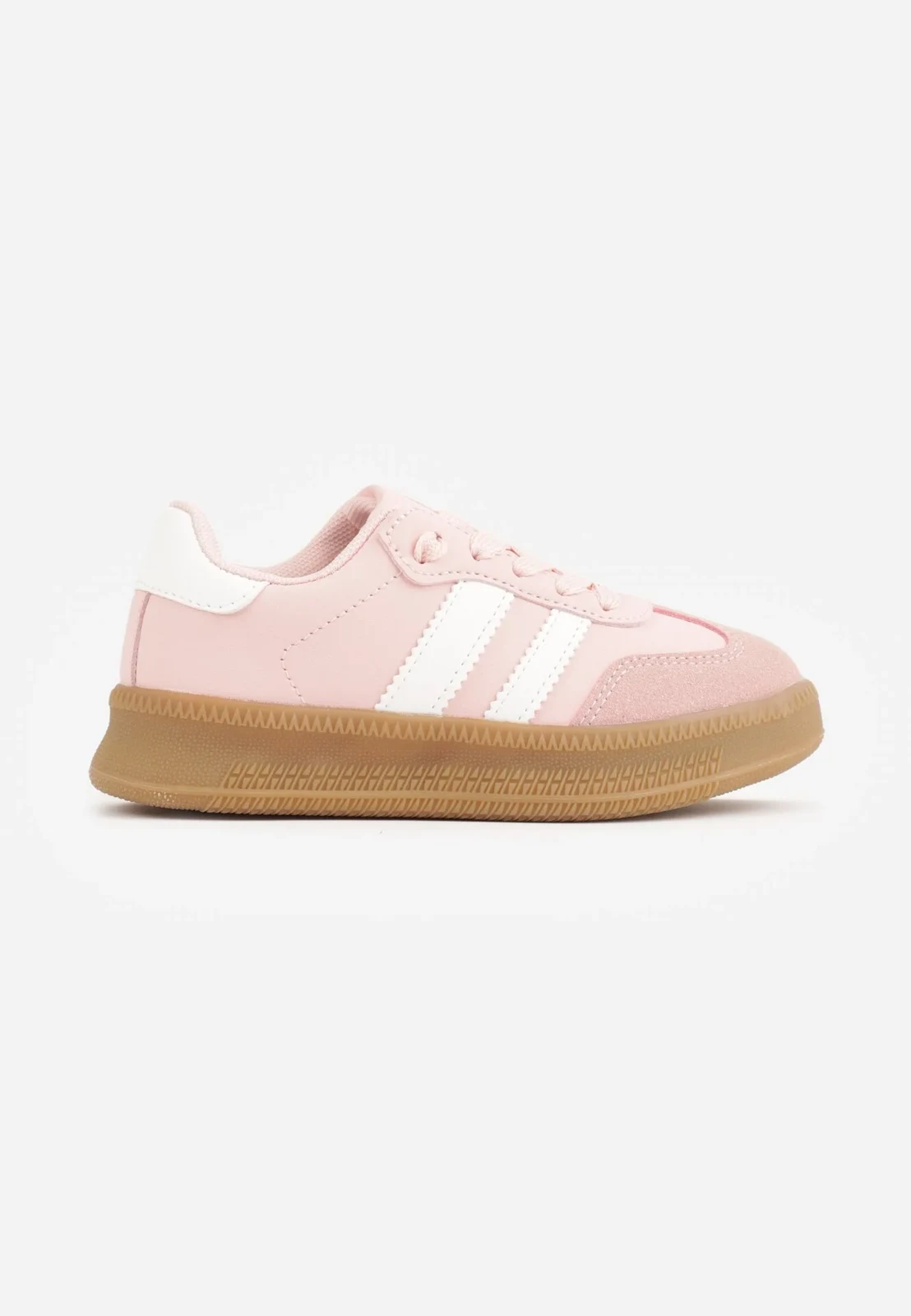Różowe Buty Sportowe Sneakersy w Stylu Retro z Szerokim Noskiem Shaima