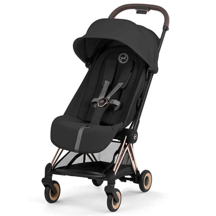 Cybex COYA COMFORT wózek spacerowy — Sepia Black / Rosegold Frame