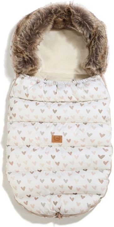 La Millou Śpiworek do wózka Uni multi  Heartbeat Beige