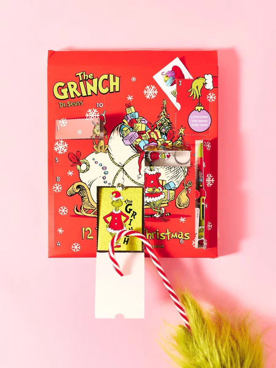 Kalendarz adwentowy z przyborami szkolnymi Grinch