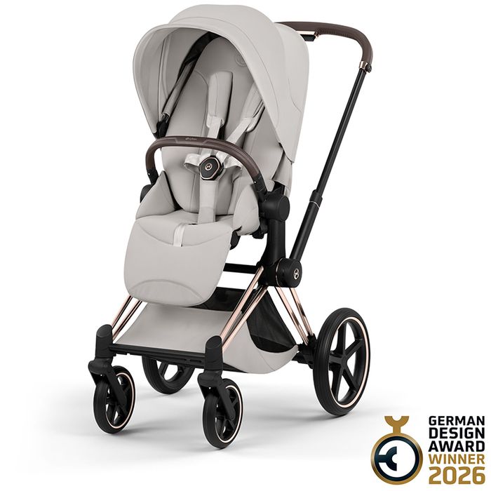 Cybex PRIAM 5.0 STYLE wózek spacerowy — City Grey / Rosegold Frame