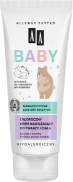 krem do twarzy i ciała, całoroczny, nawilżający, od 1. dnia życia, hipoalergiczny, 75 ml